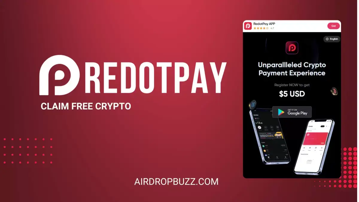 RedotPay Airdrop – Claim Your Bonus and Crypto Card Rewards (2025) Airdrop