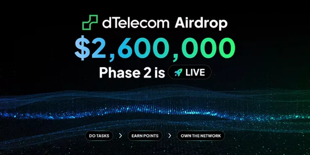 dTelecom Airdrop (DTEL) Guide: How to Earn Points on Solana (Phase 2 Live)