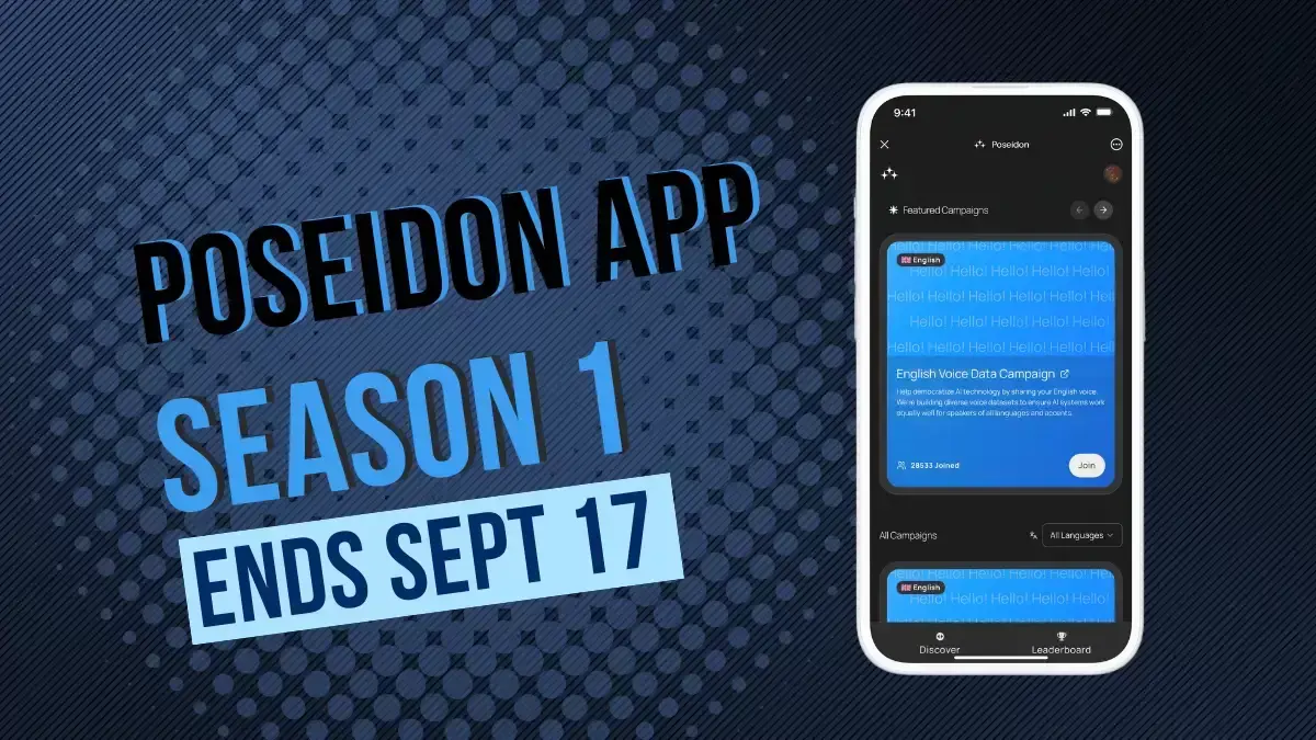Poseidon Season 1 Ends September 17 — Final Days to Contribute & Earn Points