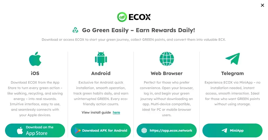 ECOX Airdrop: Get Up To 100,000 ECX Instantly