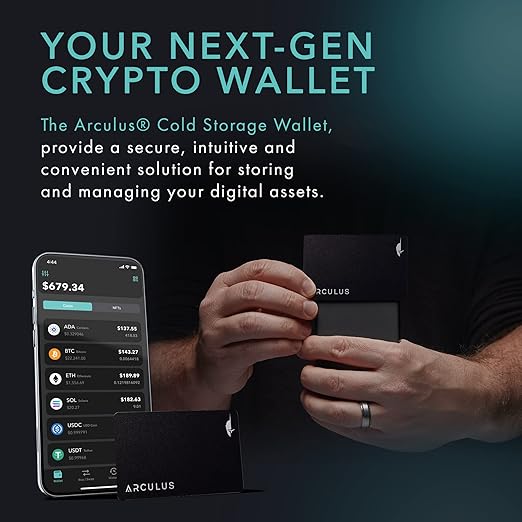 Arculus Crypto Cold Storage Wallet – 3-Factor Auth (Black)